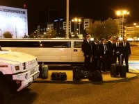 Hummer Airport Pick up with Strip
